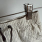 Grey Striped Shorts / 3-6m