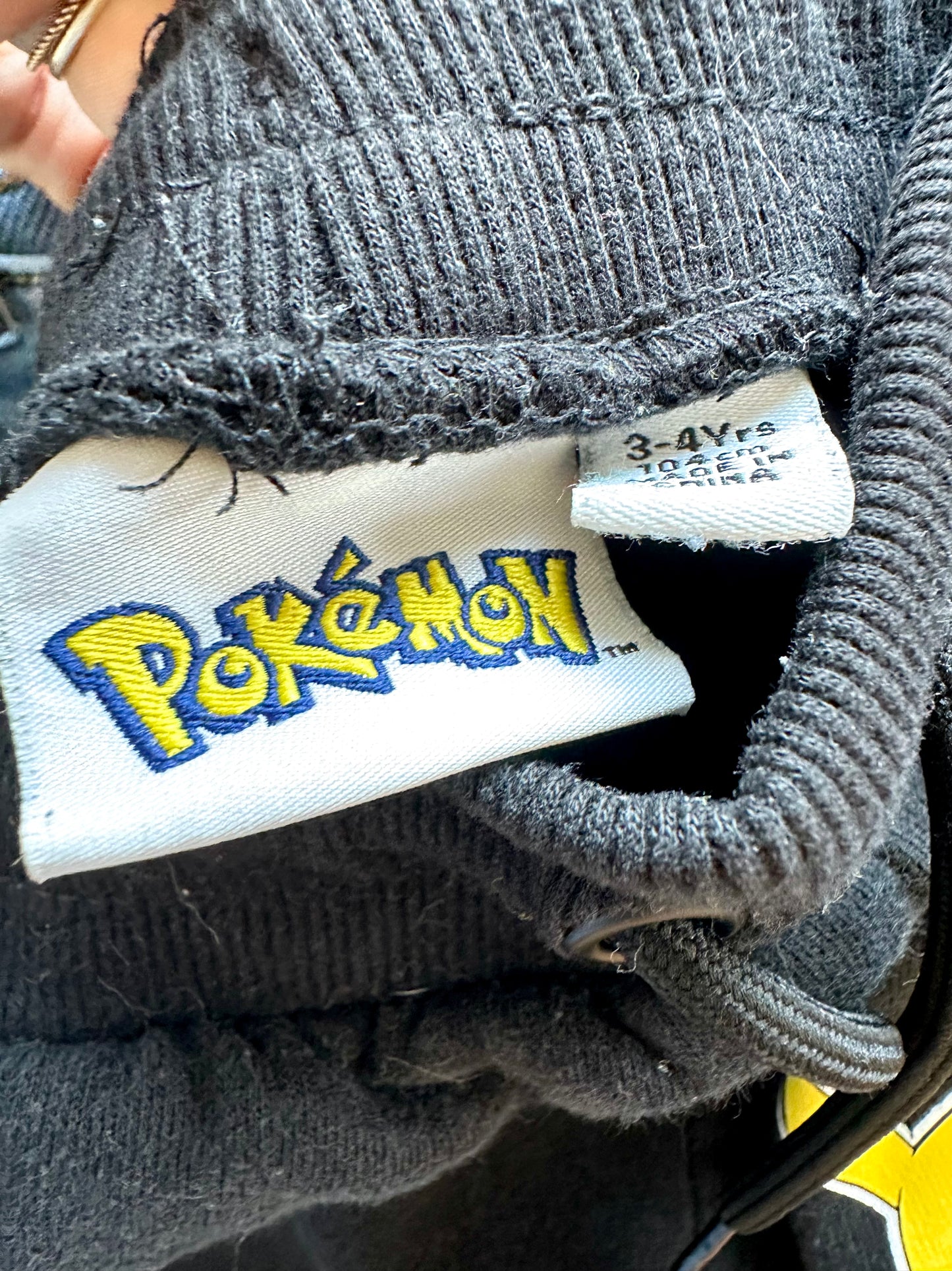 Pikachu Black Joggers / 3-4T