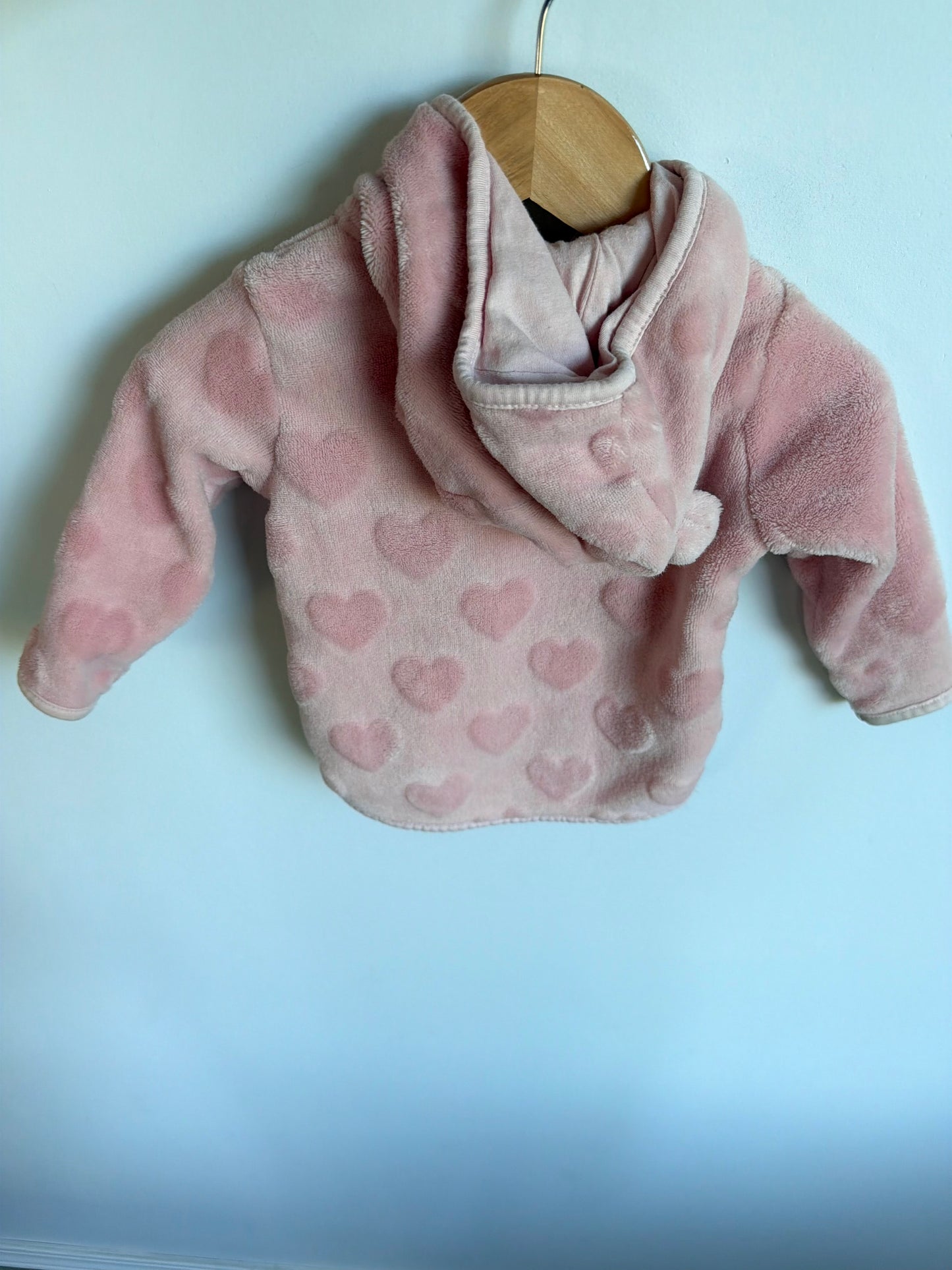 Pink Heart Ears Sweater / 6-9m