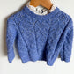 M&S Lace Collar Periwinkle Sweater / 3T