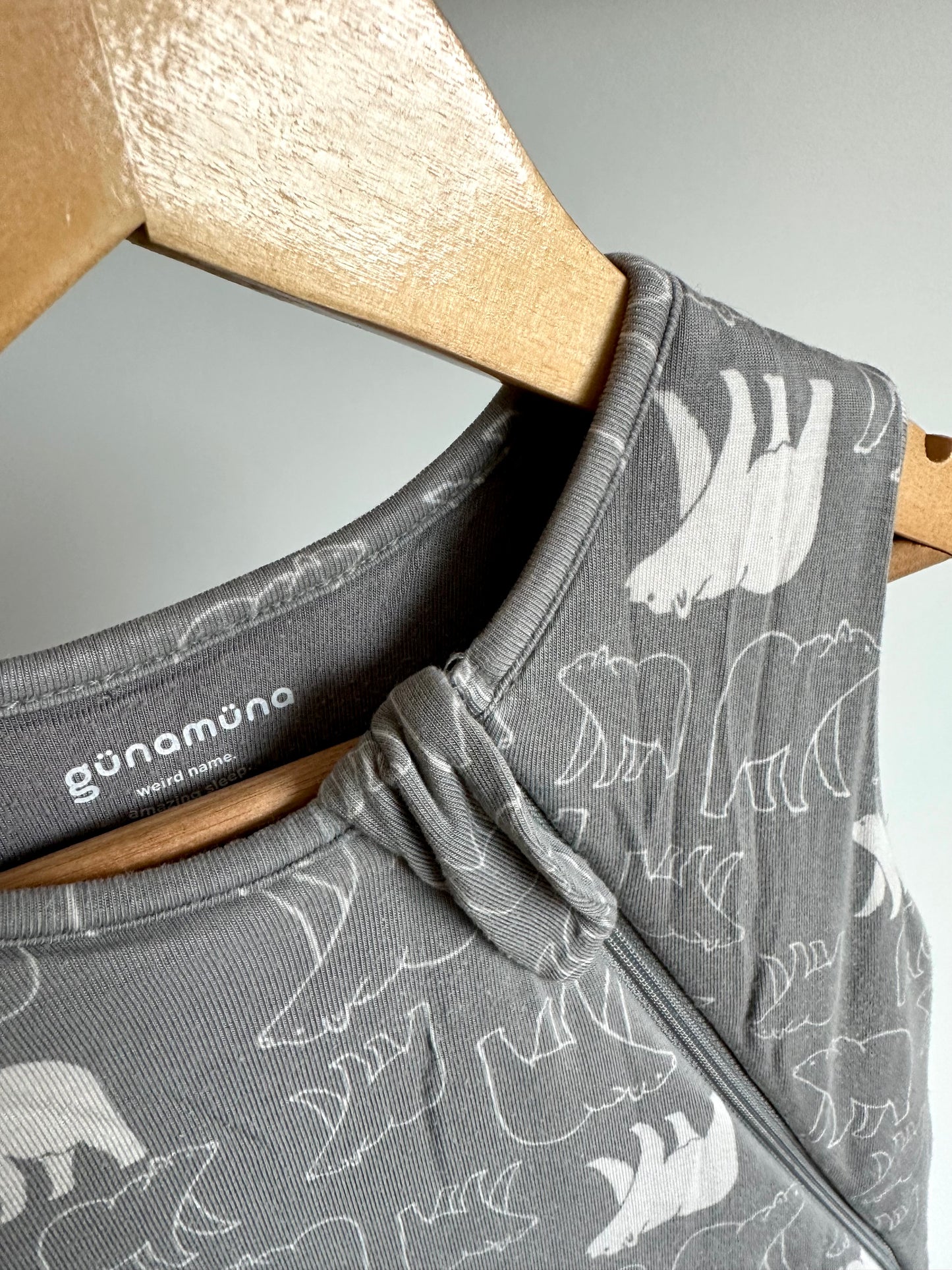 Grey Polar Bear Bamboo Sleep Sack 2.6 Tog / 18-24m