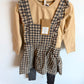 Dirkje Top, Gingham Dress + Pants Set (With Tags) / 18-24m
