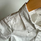 White Button Up Short Sleeve Top / 9-12m