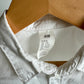 White Button Up Short Sleeve Top / 9-12m