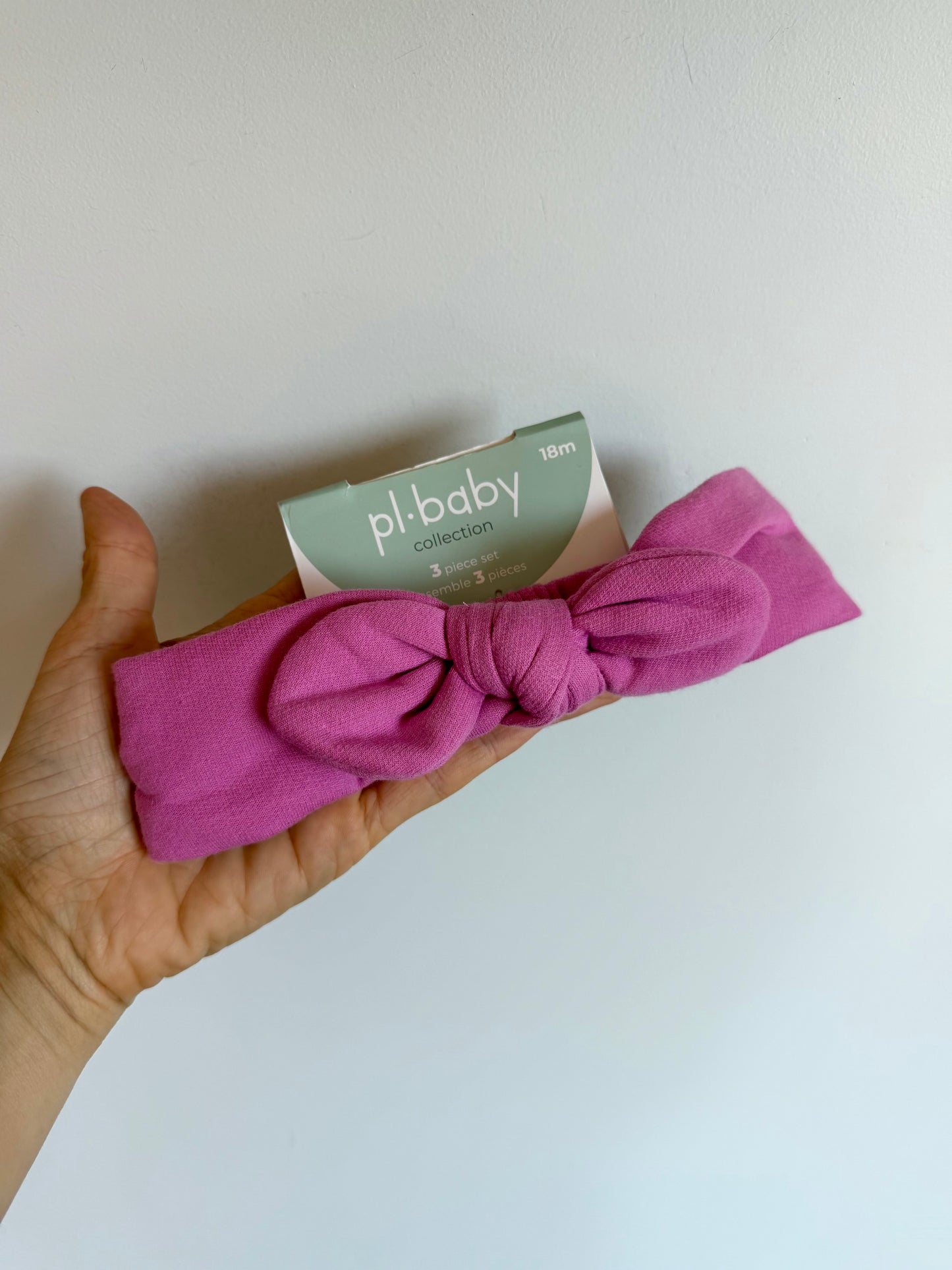 PL Pink Knotted Headband / 18m