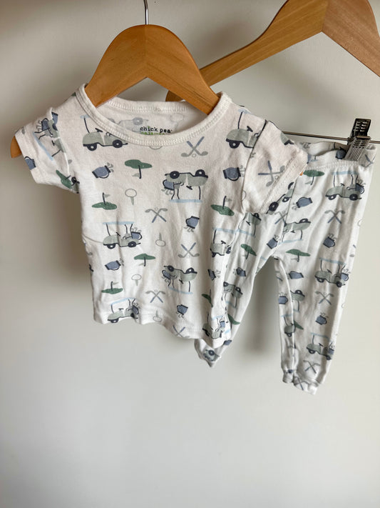 Golf PJ T-shirt + Pants Set / 6-12m