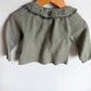 Green Ruffle Collar Top / 2T