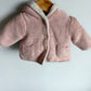 Pink Hood Fleece Sweater / 0-3m
