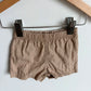 Tan Elastic Waist Shorts / 3m