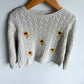 Sunflower Cable Knit Sweater / 3-4T