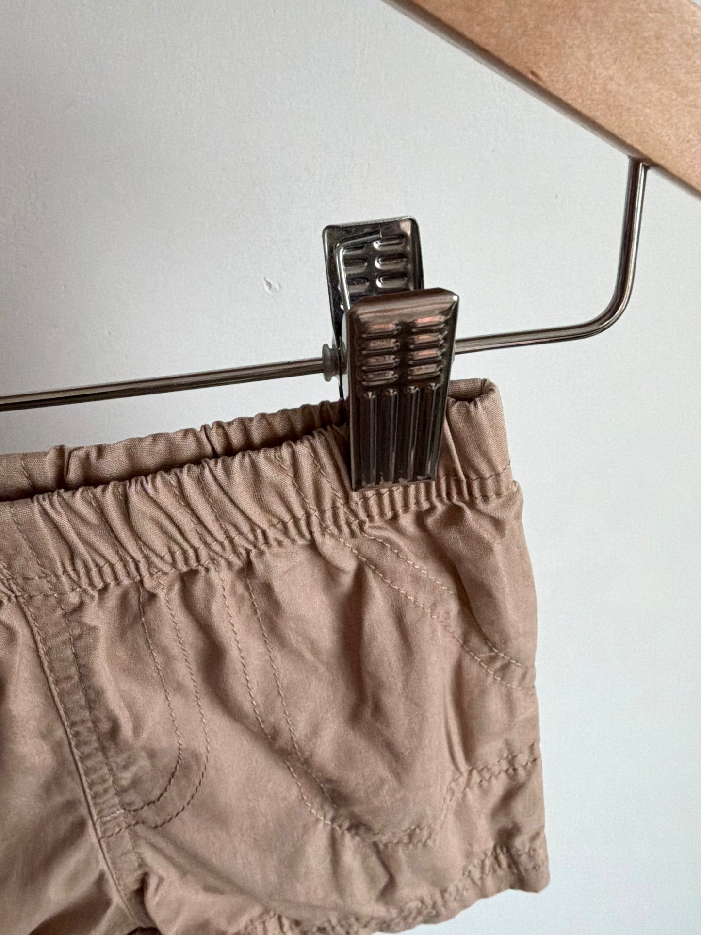 Tan Elastic Waist Shorts / 3m