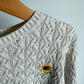 Sunflower Cable Knit Sweater / 3-4T