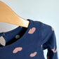 Heart Navy Long Sleeve Dress / 18-24m