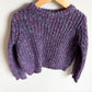 Purple Speckled Sweater / 5-6 years