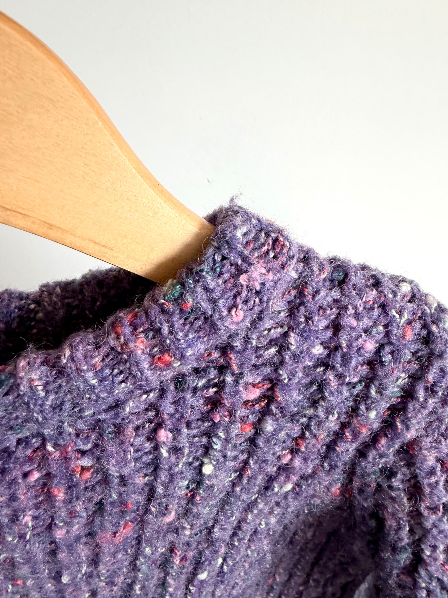 Purple Speckled Sweater / 5-6 years