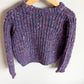 Purple Speckled Sweater / 5-6 years