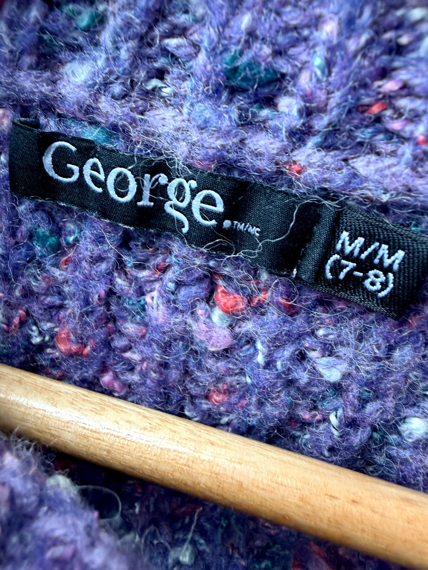 Purple Speckled Sweater / 5-6 years