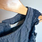Chambray Navy Lace Jumpsuit / 12-18m