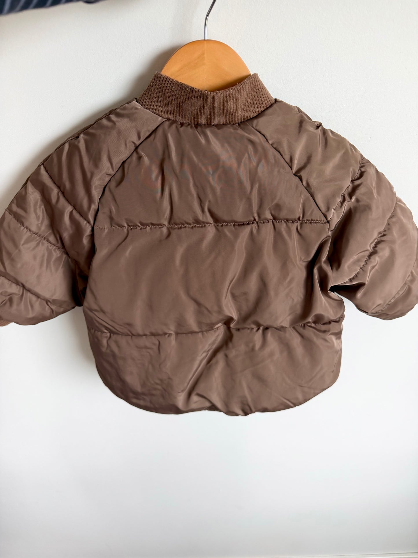 Zara Puffer Taupe Jacket / 18-24m