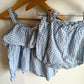 H&M Blue Checkered Tank + Shorts Set / 2-3T