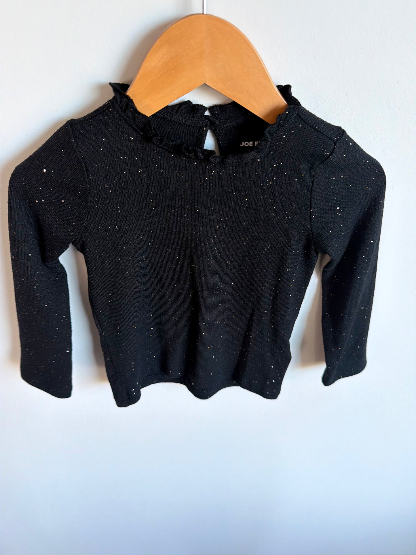 Black Sparkle Top / 12-18m