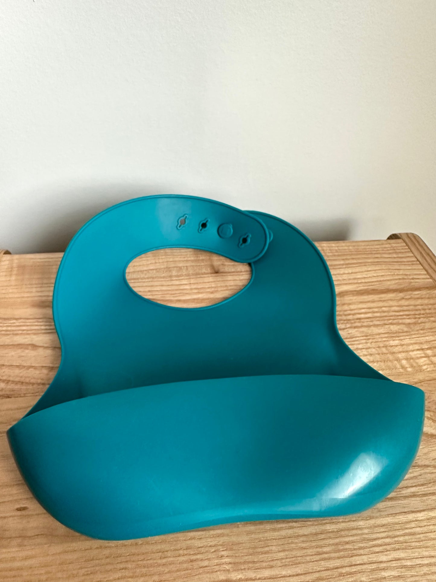 Teal Silicone Bib