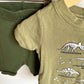 Sage Dino Bones PJ T-shirt + Shorts Set / 12-18m