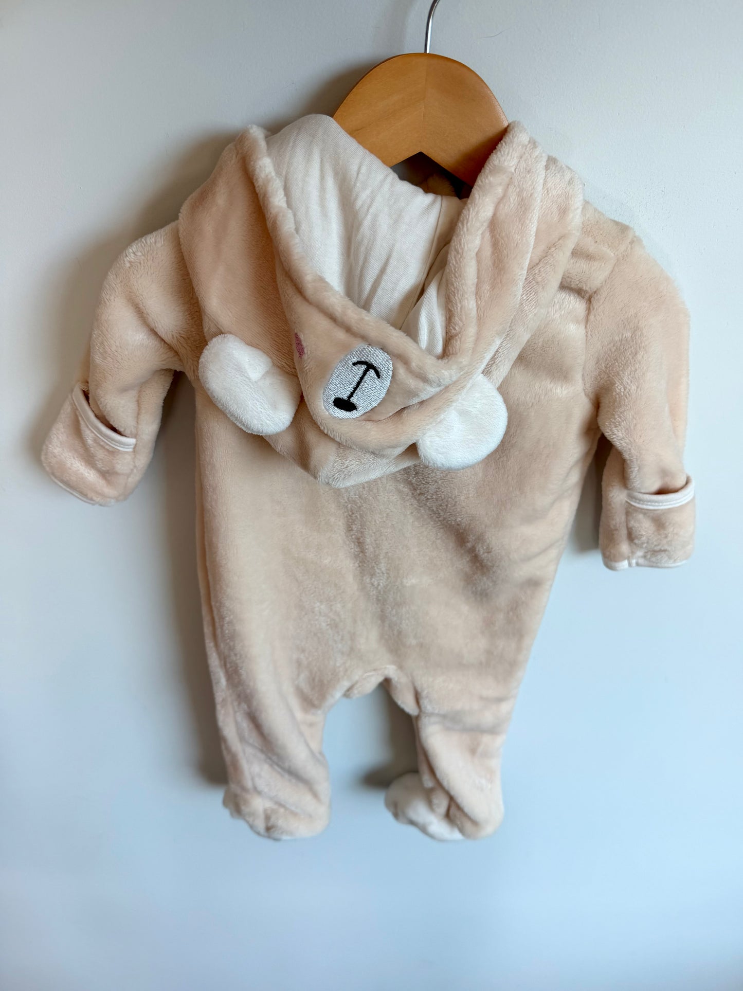 Bear Footed Bunting Suit / 0-3m