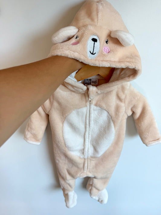 Bear Footed Bunting Suit / 0-3m