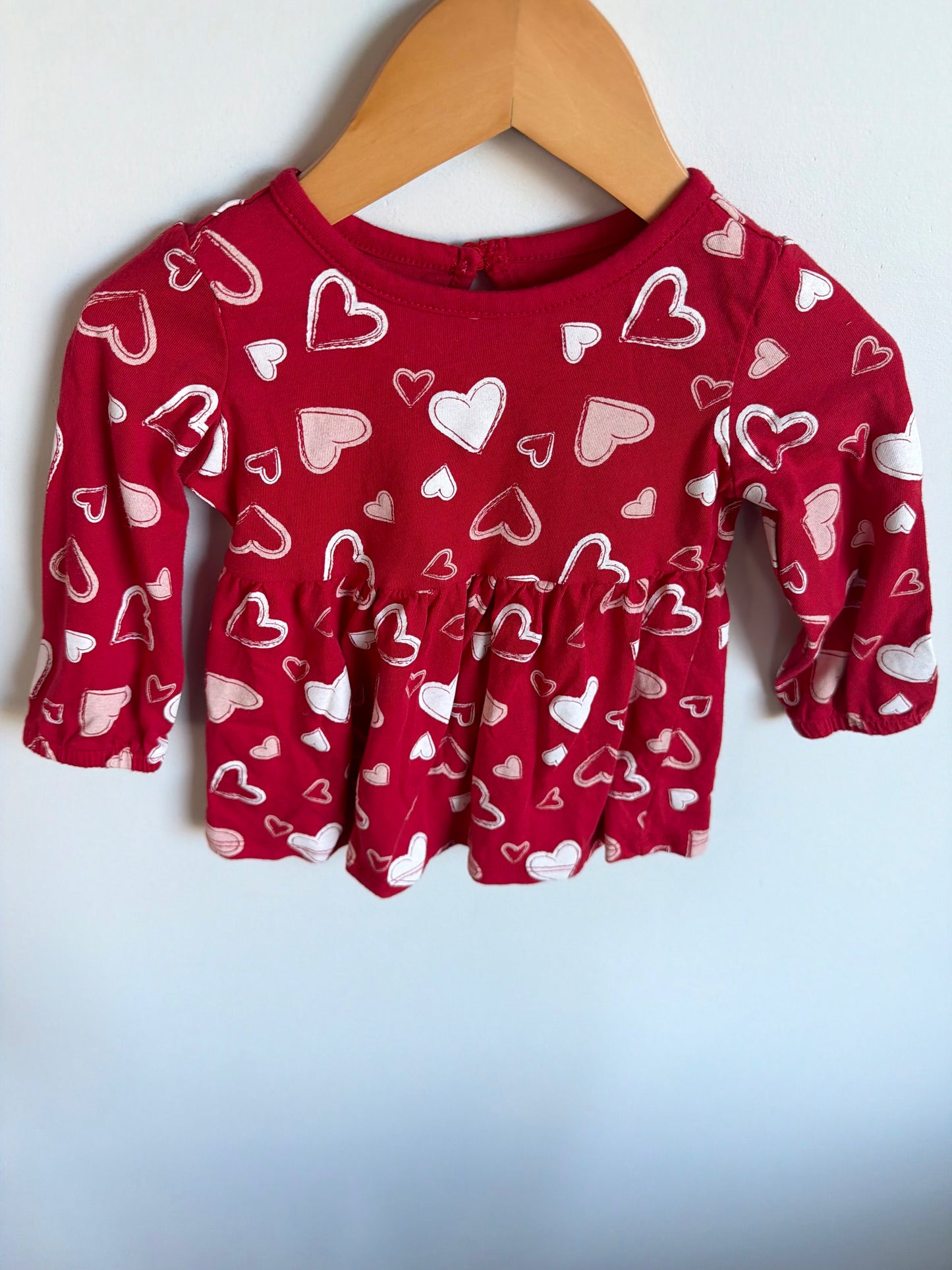 Heart Red Dress / 12-18m