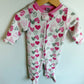 Heart Fleece Sleeper / 6-9m