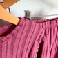 Fuchsia Ribbed Top + Pants Set / 2-3T