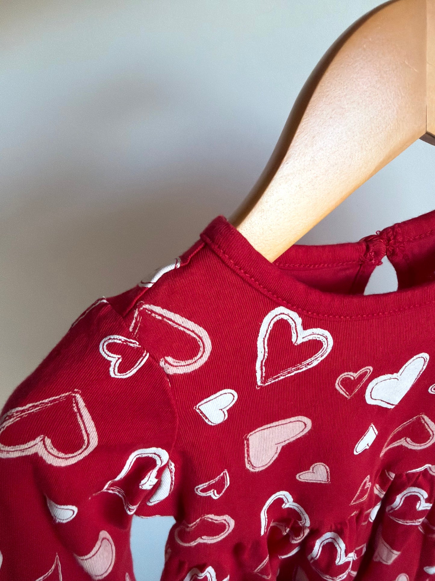Heart Red Dress / 12-18m