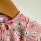 Pink Floral Footed Sleeper / 0-3m