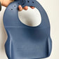 LouLou Stone Blue Silicone Bib