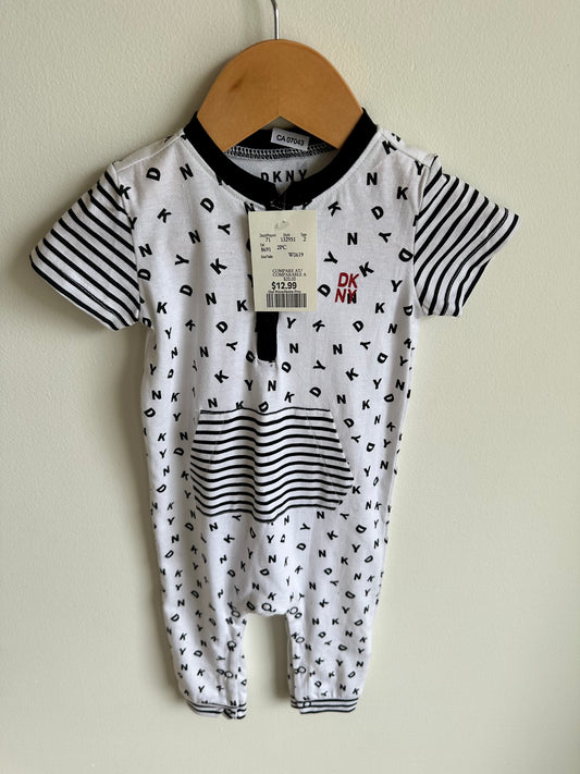 DKNY Letters Jumpsuit / 6-9m