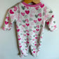 Heart Fleece Sleeper / 6-9m