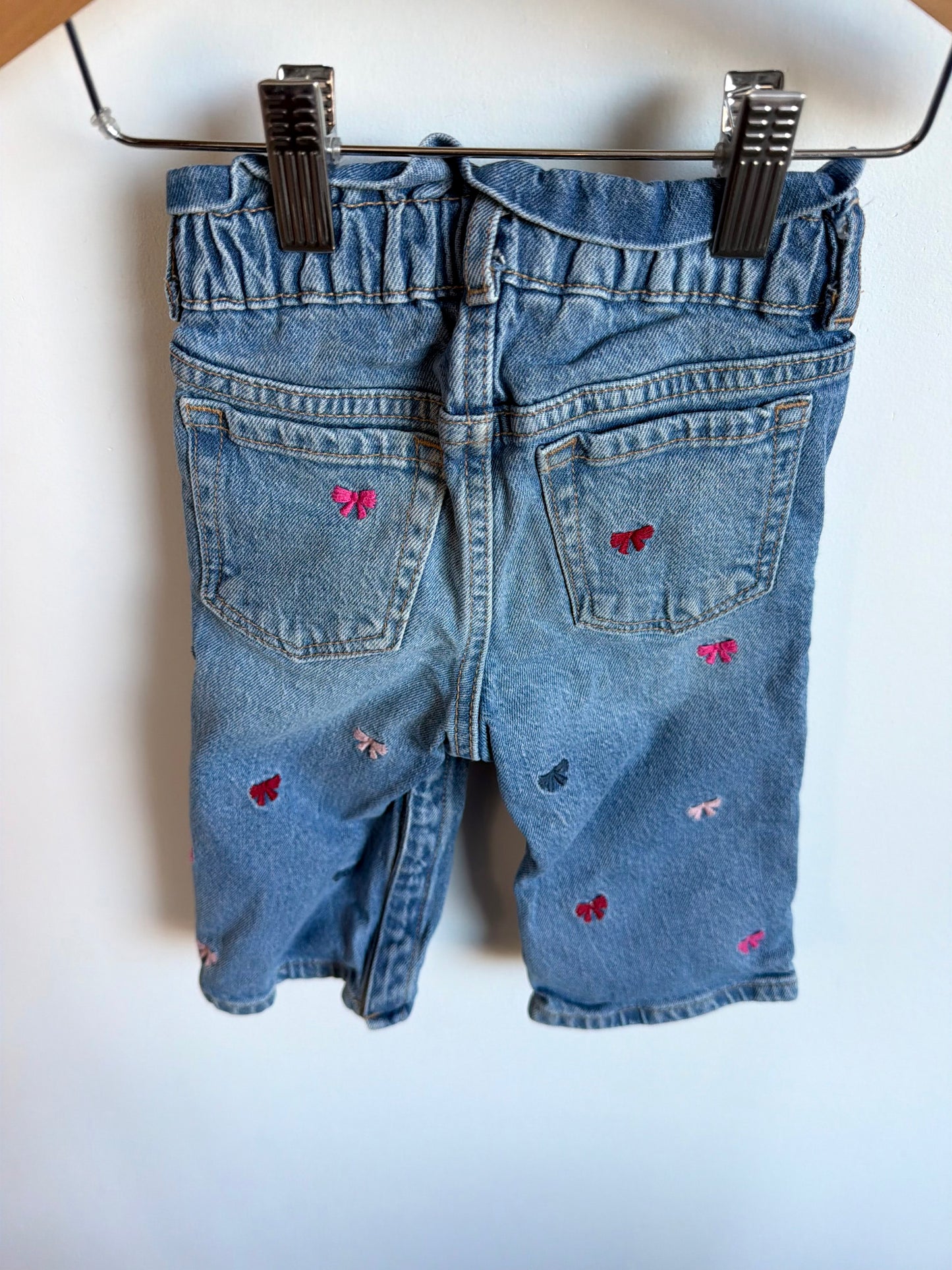 Gap Embroidery Bow Jeans / 12-18m