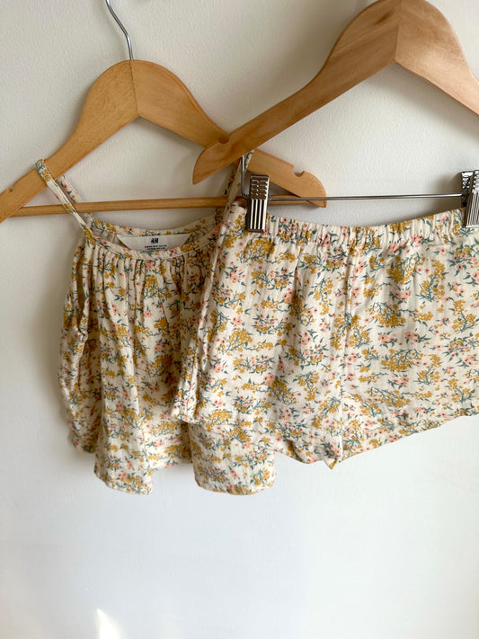 H&M Floral Tank + Shorts Set / 3-4T