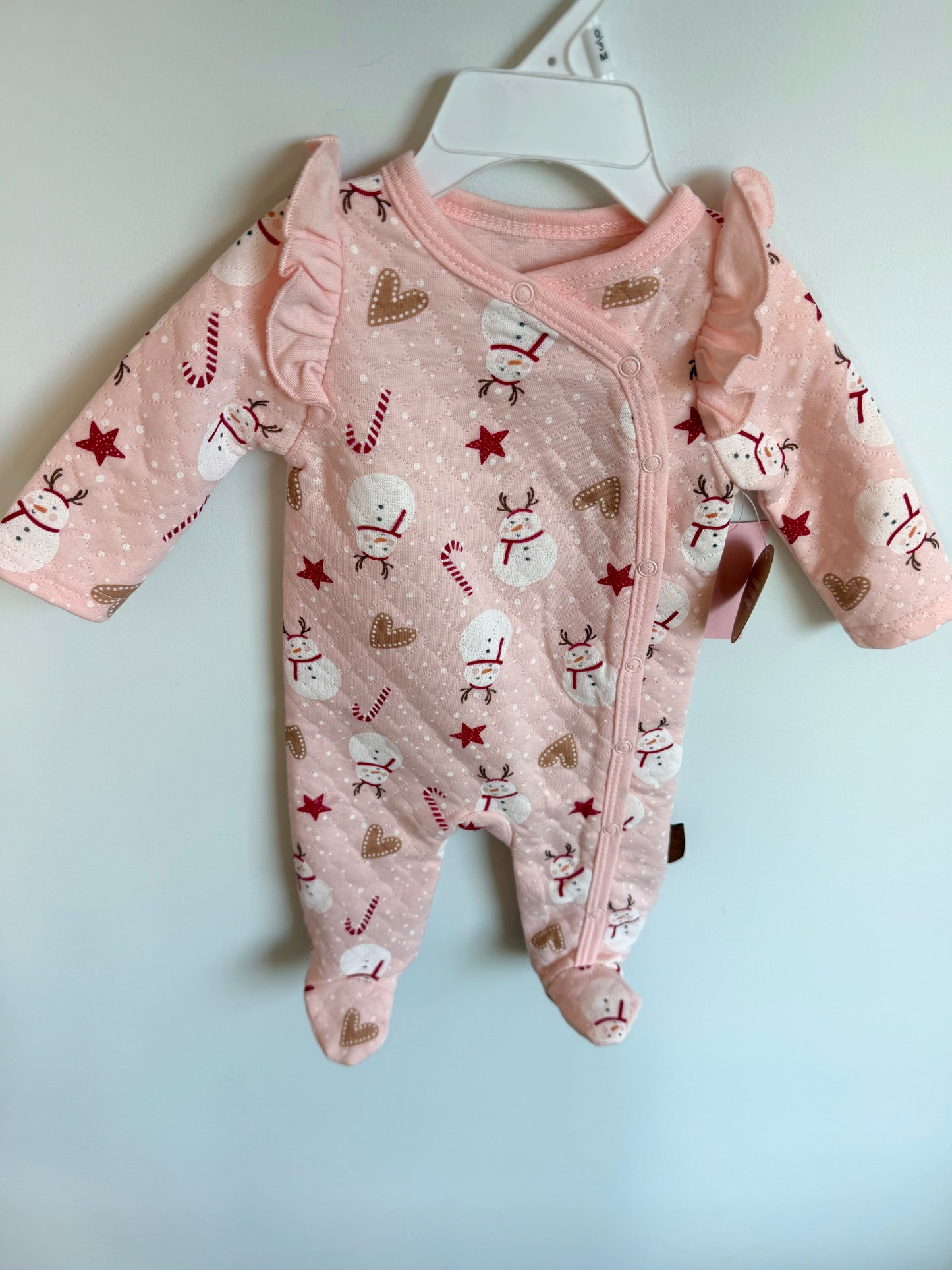 Snowman Snap Sleeper (With tags) / 0-3m