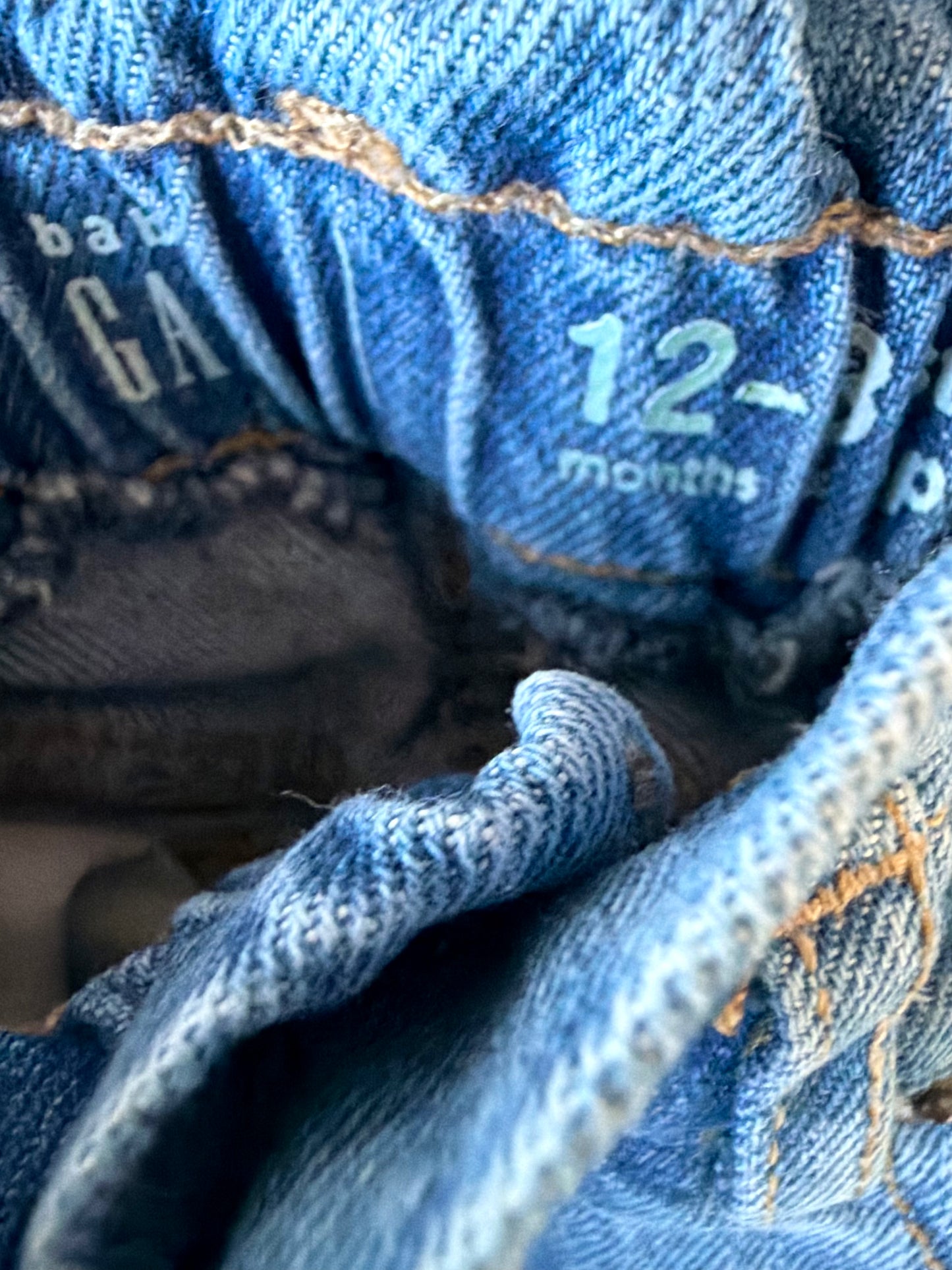 Gap Embroidery Bow Jeans / 12-18m