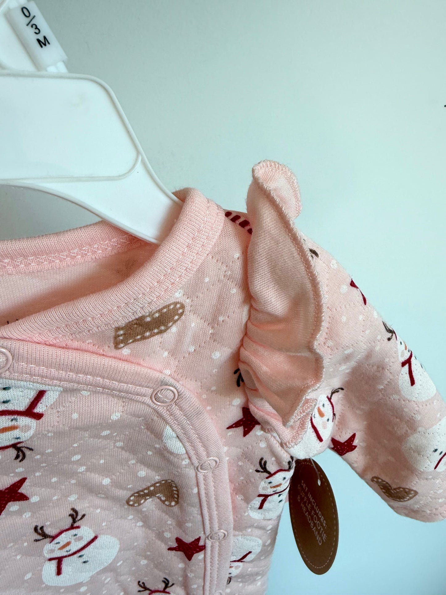 Snowman Snap Sleeper (With tags) / 0-3m