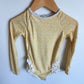 Yellow Floral Swimsuit / 2T