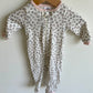 Animal Print with Pink Trim Sleeper / 0-3m