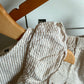 Beige Vertical Stripe Top + Shorts Set / 3T