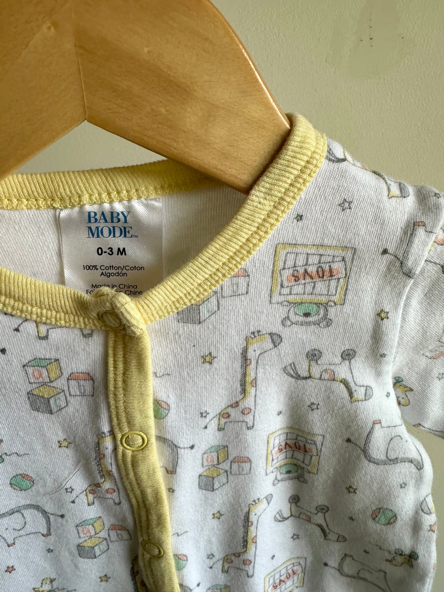 Animal Toy Sleeper / 0-3m