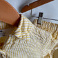 Yellow Striped Collared Top + Shorts Set / 3T