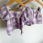 Gap Purple Checkered Top + Shorts Set (Play) / 3-4T