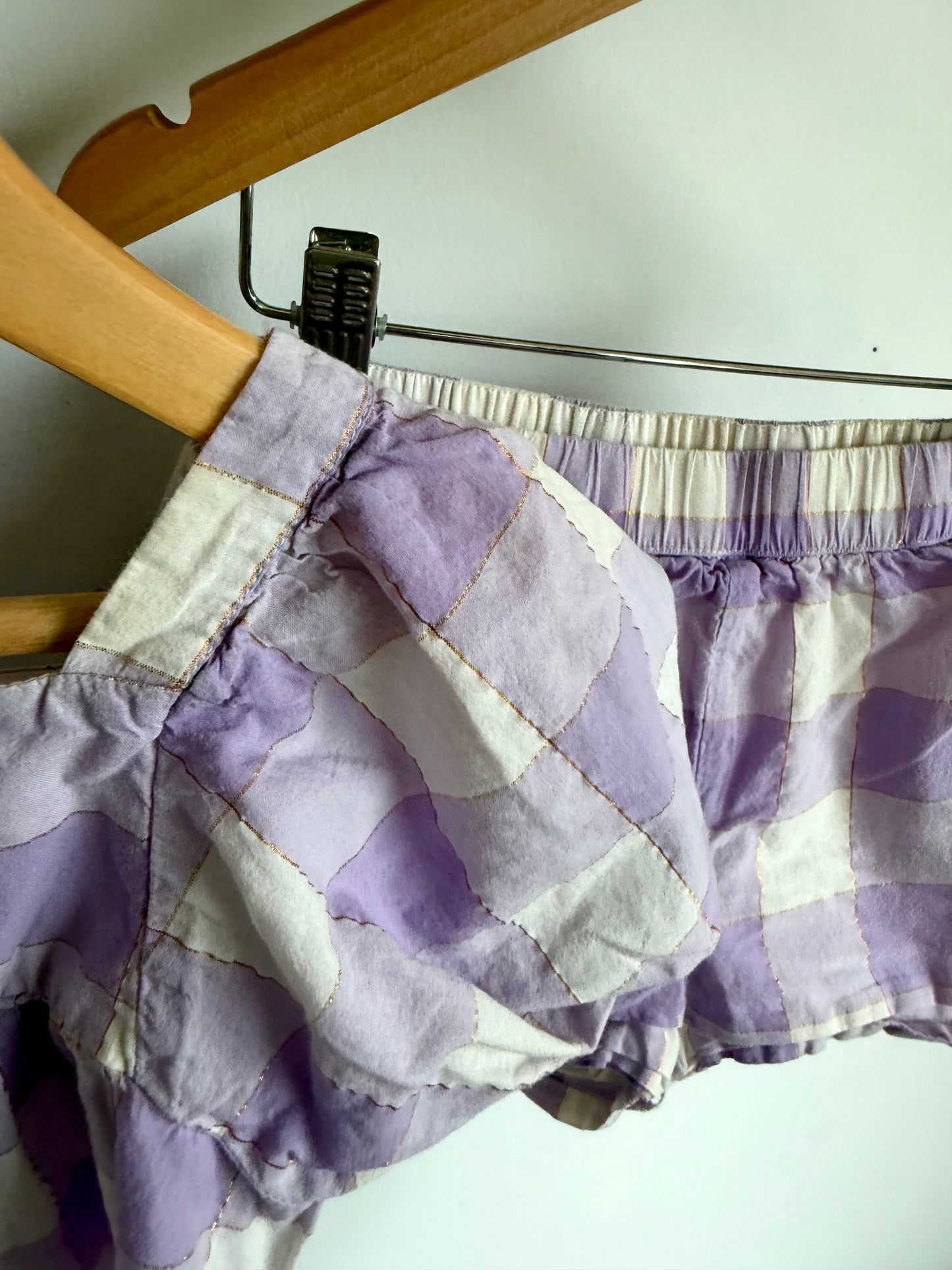 Gap Purple Checkered Top + Shorts Set (Play) / 3-4T