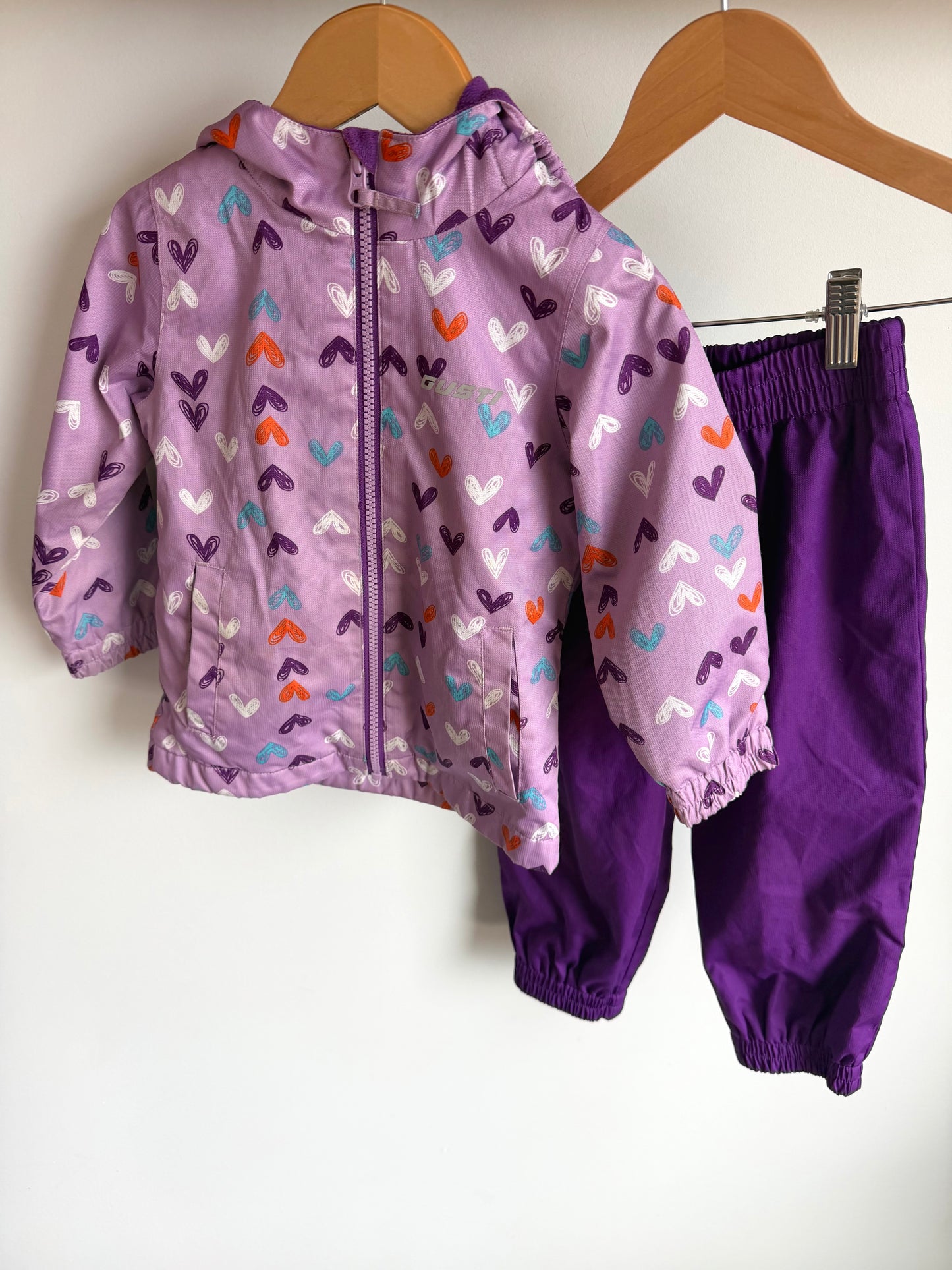 Gusti Purple Heart Jacket + Pants Set / 3T